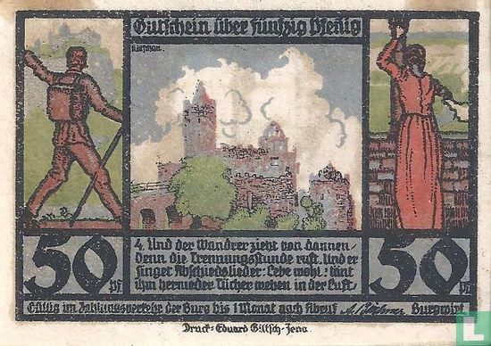 Rudelsburg 50 Pfennig 1920 - Afbeelding 1