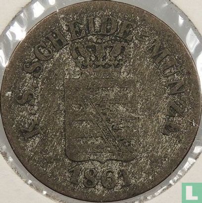 Saxony-Albertine 1 neugroschen / 10 pfennige 1861 - Image 1