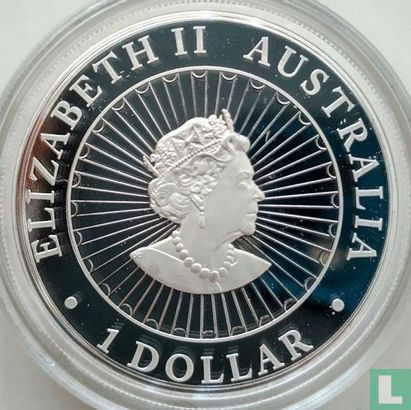 Australië 1 dollar 2023 (PROOF) "Year of the Rabbit" - Afbeelding 2