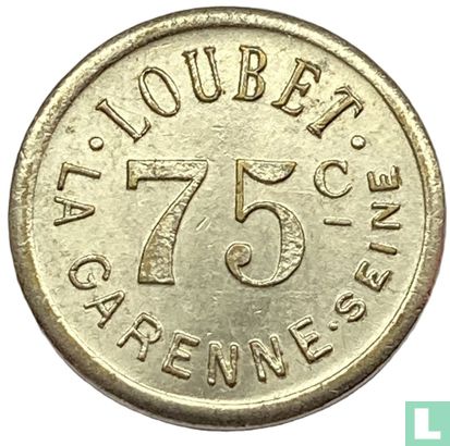 Frankrijk 75 centimes ND (1902-1937) Loubet La Garenne - Afbeelding 2