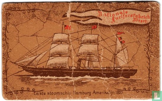 Eerste stoomschip Hamburg Amerikalijn 1855
