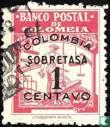 Banco Postal met opdruk   