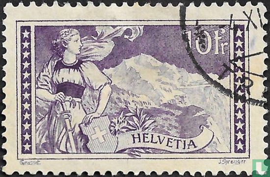 Helvetia and the Jungfrau