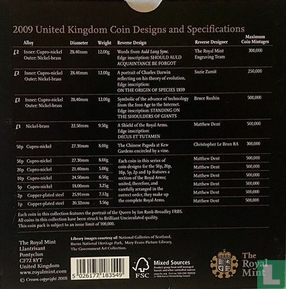 United Kingdom mint set 2009 - Image 4
