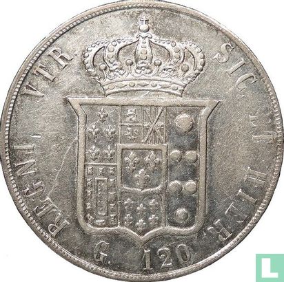 Koninkrijk der Beide Siciliën 120 grana 1859 (type 2) - Afbeelding 2