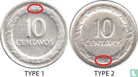 Kolumbien 10 Centavo 1947 (Typ 2) - Bild 3