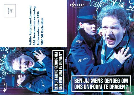 DS000018 - Politie Rotterdam-Rijnmond "Ben jij mens genoeg om ons uniform te dragen?" - Afbeelding 3