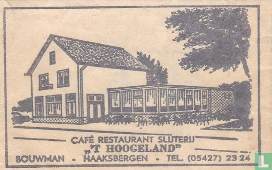 Café Restaurant Slijterij " 't Hoogeland " - Afbeelding 1
