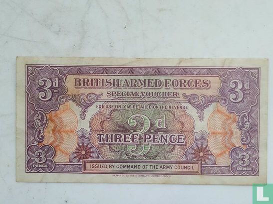BAF 3 Pence 1946 - Afbeelding 1