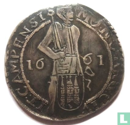Kampen 1 silver ducat 1661 - Image 1