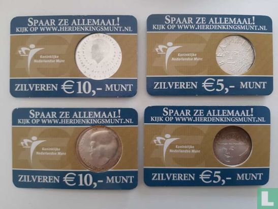 Nederland set 1e 4 coincards 5 en 10 Euro 2002-2004 - Image 7