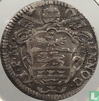 Papal States ½ grosso 1686 (type 2) - Image 2