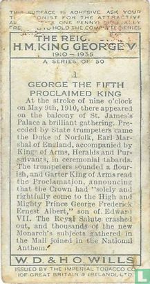 George the Fifth proclaimed King - Afbeelding 2
