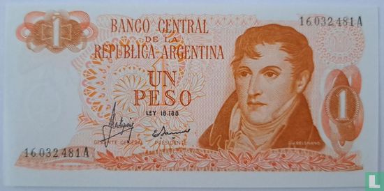 Argentinië 1 Peso  - Afbeelding 1