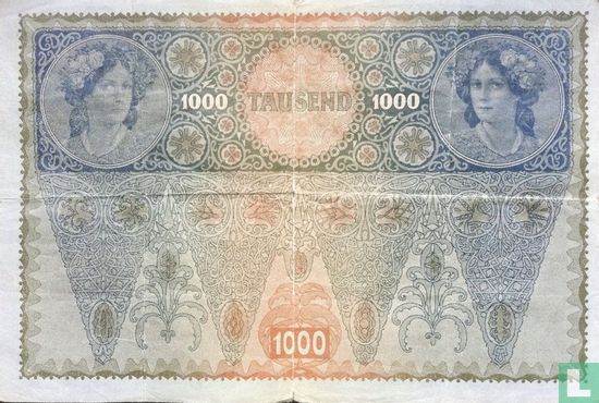 Österreich/Ungarn, 1000 Kronen 2. Auflage, 1902 - Bild 2