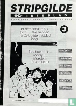 Stripgilde Infoblad / augustus 1993 - Image 1