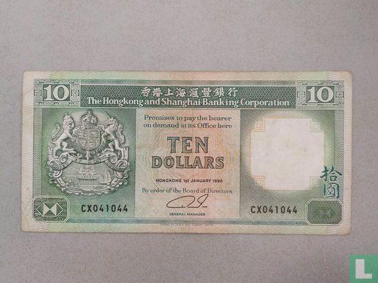 Hongkong 10 Dollar 1990 - Bild 1