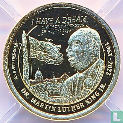 Congo-Brazzaville 100 francs 2023 (PROOF) "Martin Luther King" - Afbeelding 1