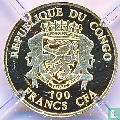 Congo-Brazzaville 100 francs 2023 (PROOF) "Martin Luther King" - Afbeelding 2