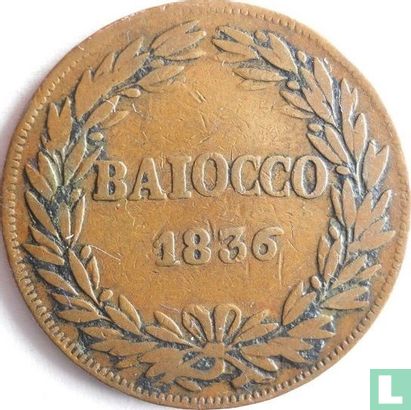 États pontificaux 1 baiocco 1836 (B) - Image 1