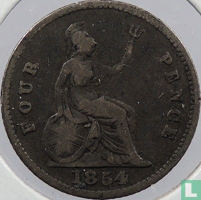 United Kingdom 4 pence 1854 - Image 1