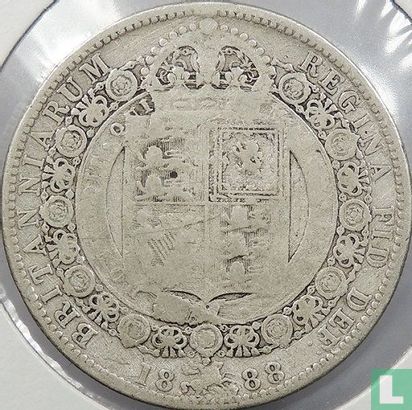 Royaume-Uni ½ crown 1888 - Image 1