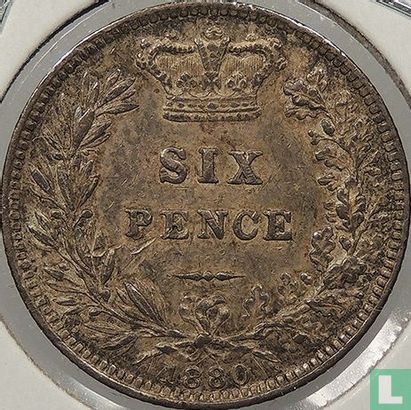 Verenigd Koninkrijk 6 pence 1880 (type 2) - Afbeelding 1