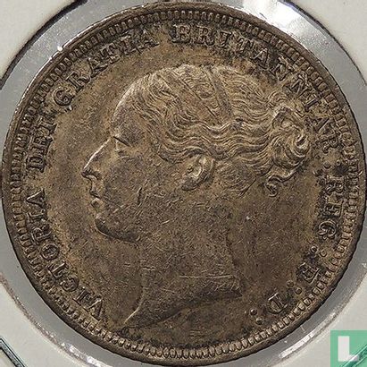Verenigd Koninkrijk 6 pence 1880 (type 2) - Afbeelding 2