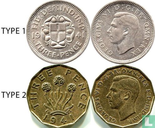 Verenigd Koninkrijk 3 pence 1941 (type 2) - Afbeelding 3