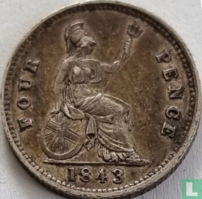 Royaume-Uni 4 pence 1843 - Image 1