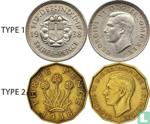 Royaume-Uni 3 pence 1938 (type 1) - Image 3