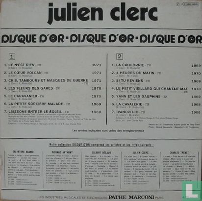 Le disque d'or de Julien Clerc - Image 2