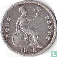 Verenigd Koninkrijk 4 pence 1845 - Afbeelding 1