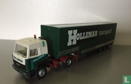 Iveco Turbostar canvas semi trailer 'Holleman Transport' - Image 1