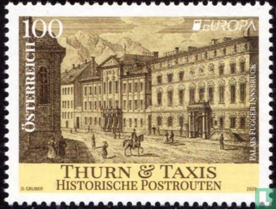 Europa - Historische Postwege
