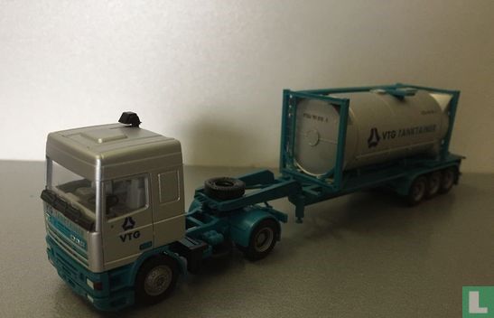 DAF 95 SpaceCab tankcontainer semi trailer 'VTG Tanktainer' - Image 2