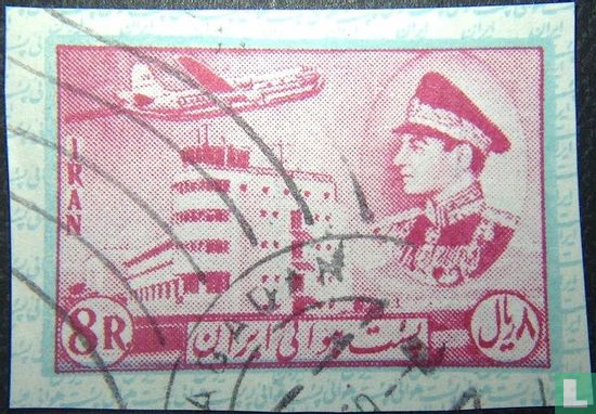Mohammad Reza Pahlavi en Vliegtuig