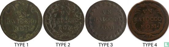 Papal States 1 baiocco ND (1740-1758 - type 2) - Image 3