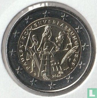 Allemagne 2 euro 2024 (F) "175th anniversary Constitution of St. Paul's Church" - Image 1