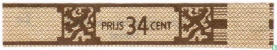 Prijs 34 cent - Agio Sigarenfabrieken N.V. Duizel - Image 1