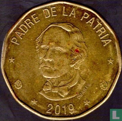 Dominicaanse Republiek 1 peso 2019 - Afbeelding 1