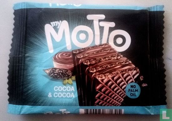 Gaufrette Motto au chocolat. - Image 1
