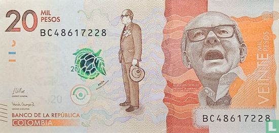 Kolumbien 20.000 Pesos - Bild 1
