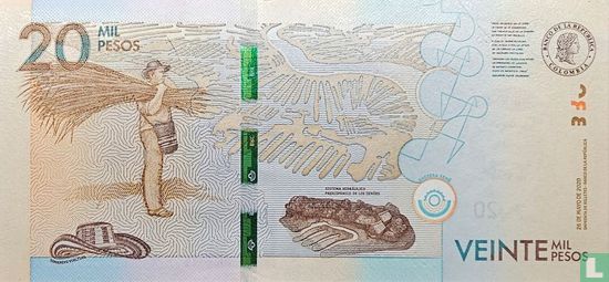 Kolumbien 20.000 Pesos - Bild 2