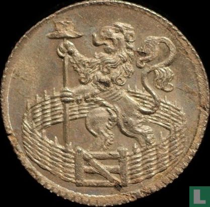 Hollande 1 duit 1754 (argent) - Image 2