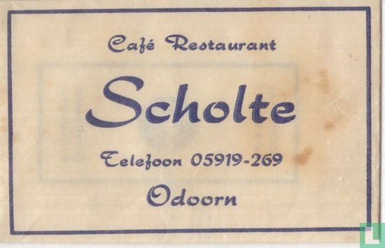 Café Restaurant Scholte - Afbeelding 1