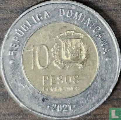 Dominikanische Republik 10 Peso 2021 - Bild 1