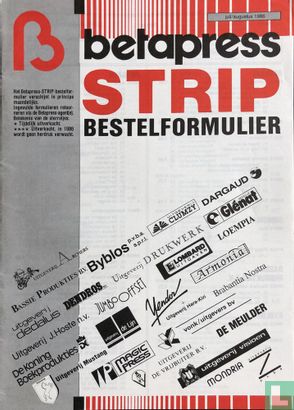 Betapress strip bestelformulier - juli/augustus 1986 - Image 1