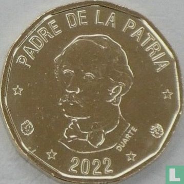 Dominican Republic 1 peso 2022 - Image 1