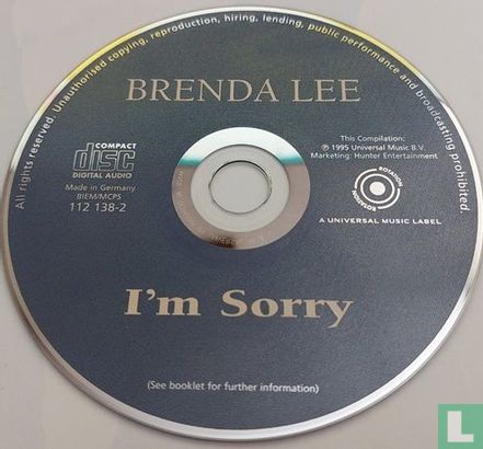 Brenda Lee I am sorry - Image 3